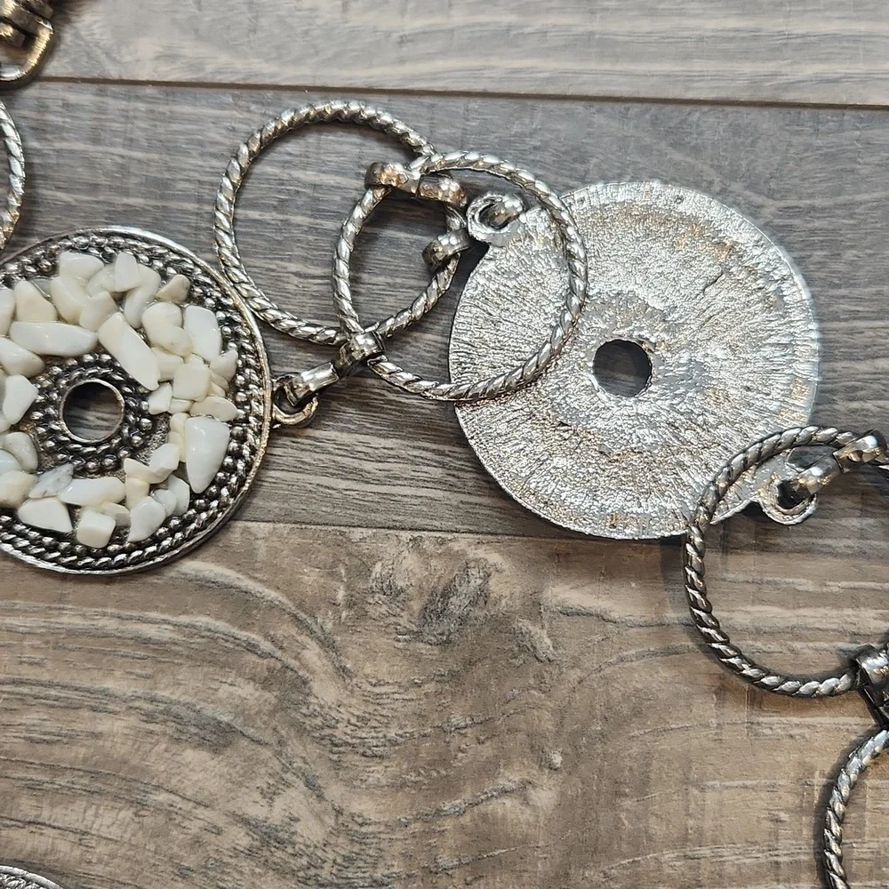 Concho Style‎ Adjustable Metal Statement Piece Belt With Stones